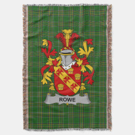 Irish Rowe Coat of Arms Familienwappen Irland Decke