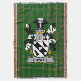 Irish Rowley oder O_Rowley Coat of Arms Family Cre Decke