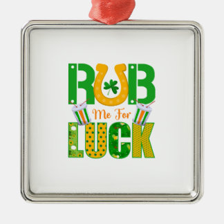 Irish Rub mir zum Glück Ornament Aus Metall