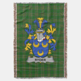 Irish Ryder Coat of Arms Familienwappen Irland Decke