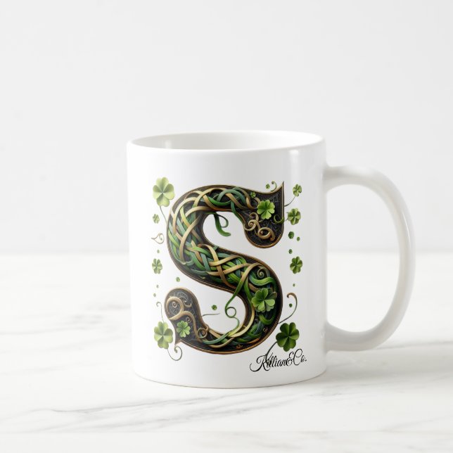 Irish S Monogram Coffee Mug Kaffeetasse (Rechts)