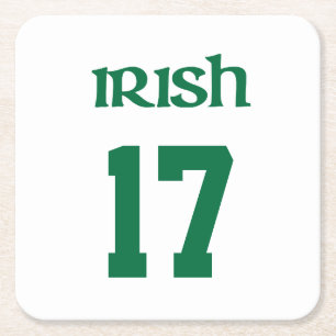 Irish Saint Patrick's Day Sport Rechteckiger Pappuntersetzer
