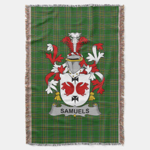 Irish Samuels Coat of Arms Familienwappen Irland Decke