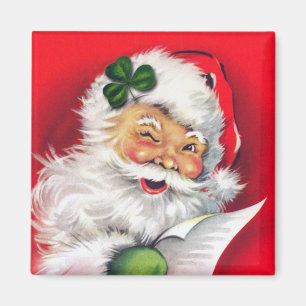 Irish Santa, Irish Christmas, Irland Magnet