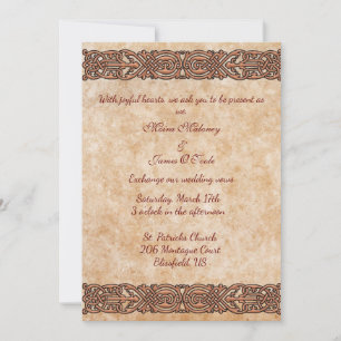Irish Scotch Celtic Design Wedding Einladung