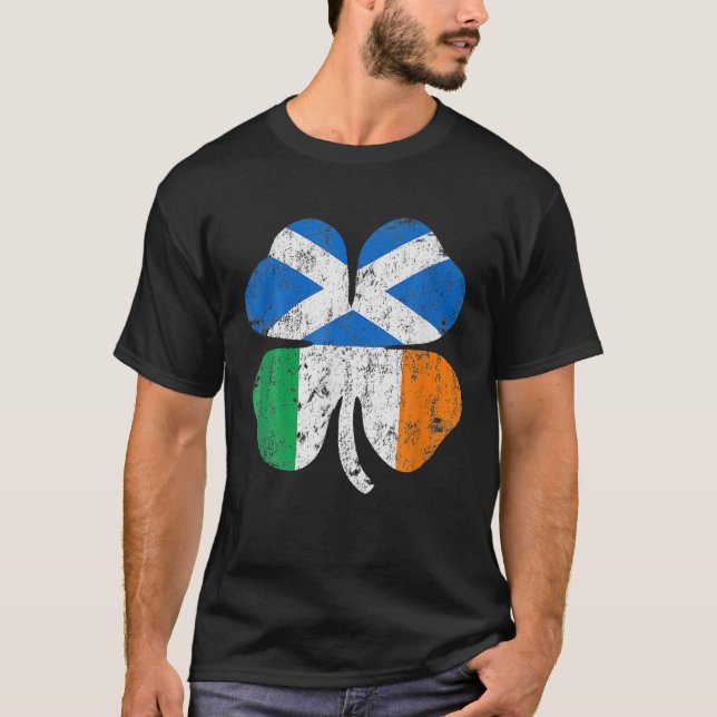 Irish Scotland Flag Ireland Scotland St Patricks D T-Shirt (Vorderseite)