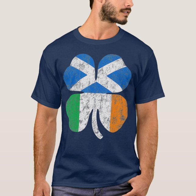 Irish Scotland Flag Ireland Scotland St Patricks T-Shirt (Vorderseite)