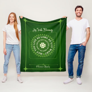 Irish Segen kannst du so lange leben, wie du Will Fleecedecke