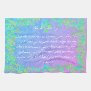 Irish Segen "Möge der Weg zu einem Treffen aufste Geschirrtuch