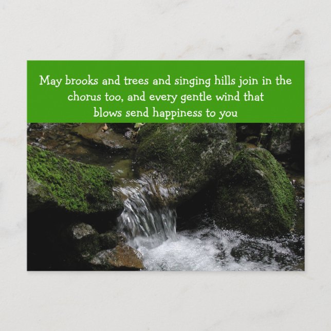 Irish Segen Postcard Postkarte (Vorderseite)