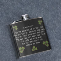 Irish Segen und Kleeblätter Schwarz und Grün