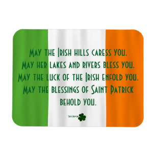 Irish Segen von St. Patrick Flag Kleeblatt Magnet