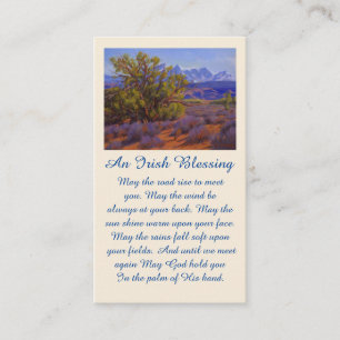 Irish Sessing Celebration of Life Memorial Card Visitenkarte