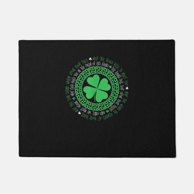 Irish Sessing Celtic Knot 4 Leaf Clover - St. Pat Fußmatte (Vorderseite)