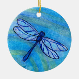 Irish Sessing Dragonfly Quote Keramik Ornament