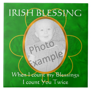 Irish Sessing-Foto-Rahmen-"Wenn ich meinen Segen z Fliese