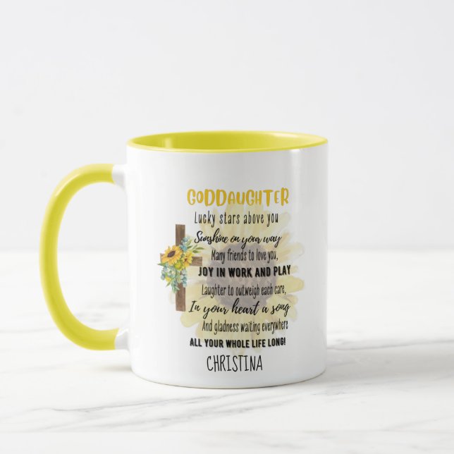 Irish Sessing für GODAUGHTER - Personalisiertes Ge Tasse (Links)