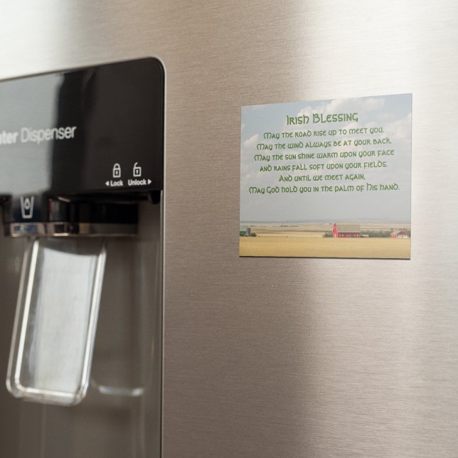 Irish Sessing Golden Weizen Fields Magnetic Card Magnetkarte (In Situ)