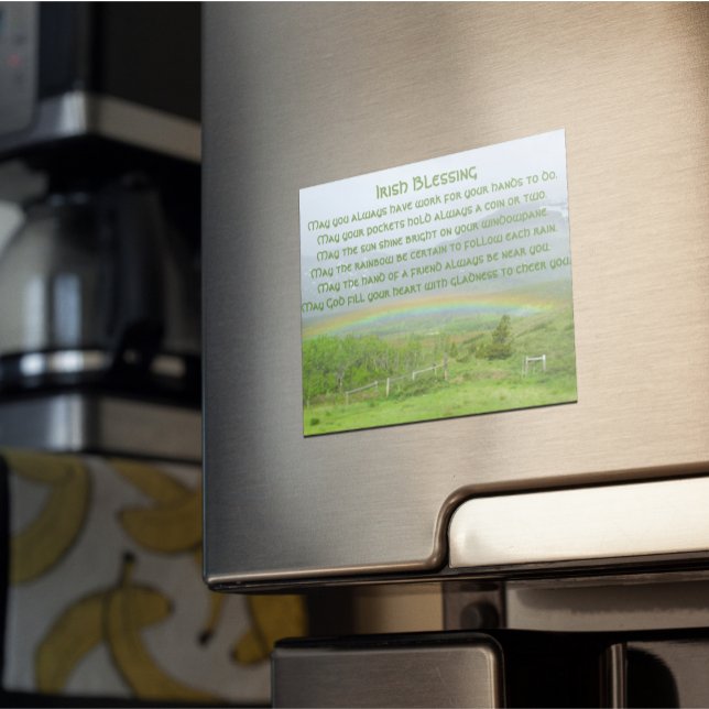 Irish Sessing Rainbow Foto Magnetic Card Magnetkarte (In Situ)