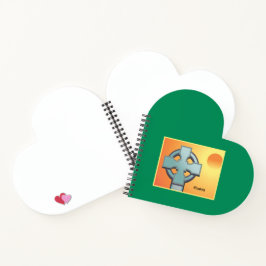 Irish Sessings Cross Personalisiert Notizbuch