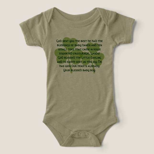 Irish Sessings God Sent You the Best He had (Design Vorderseite)