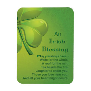 Irish Sessings Green Kleeblatt, keltisch Magnet
