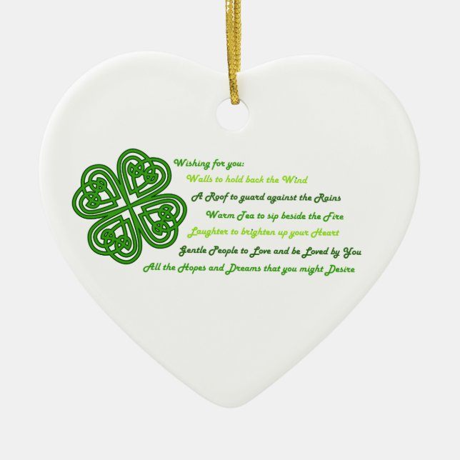 Irish Sessings Keramik Ornament (Vorne)