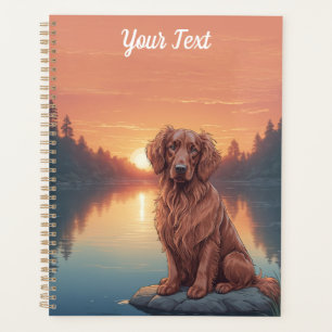 Irish Setter am See Planer