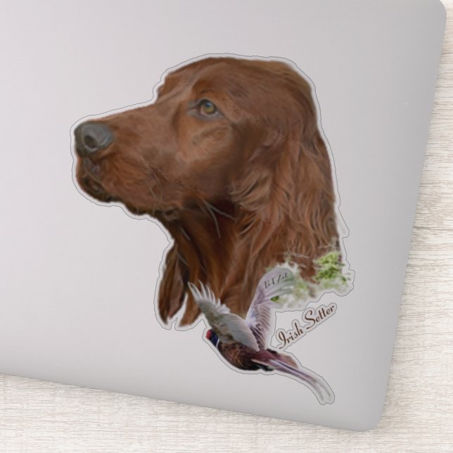 Irish Setter Aufkleber (Detail)