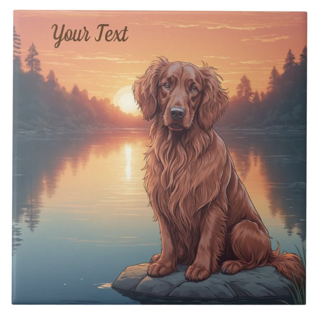 Irish Setter by Lake Fliese (Vorderseite)