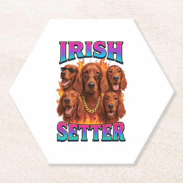 Irish Setter Copy Untersetzer (Vorderseite)
