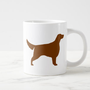 Irish Setter Dog Breed Silhouetten Jumbo-Tasse