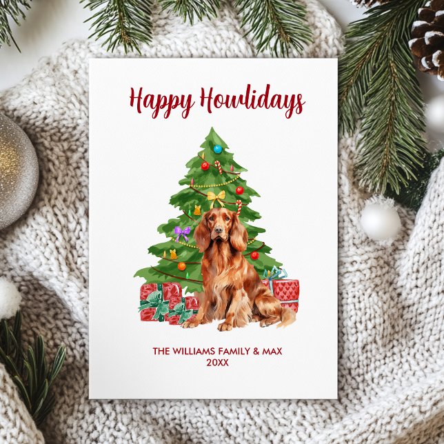 Irish Setter Dog Familie Weihnachten (Von Creator hochgeladen)