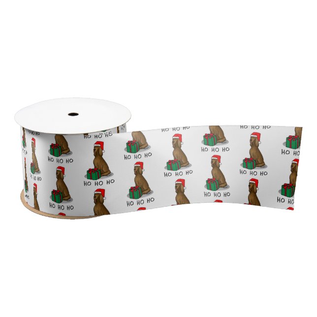 Irish Setter Dog (rot 1) Niedlich Satinband (Spule)