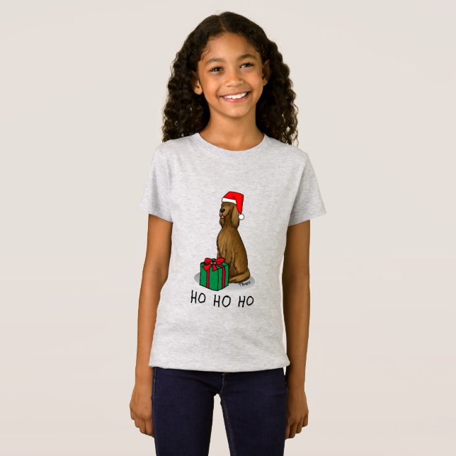 Irish Setter Dog (rot 1) Niedlich T-Shirt (Vorne ganz)