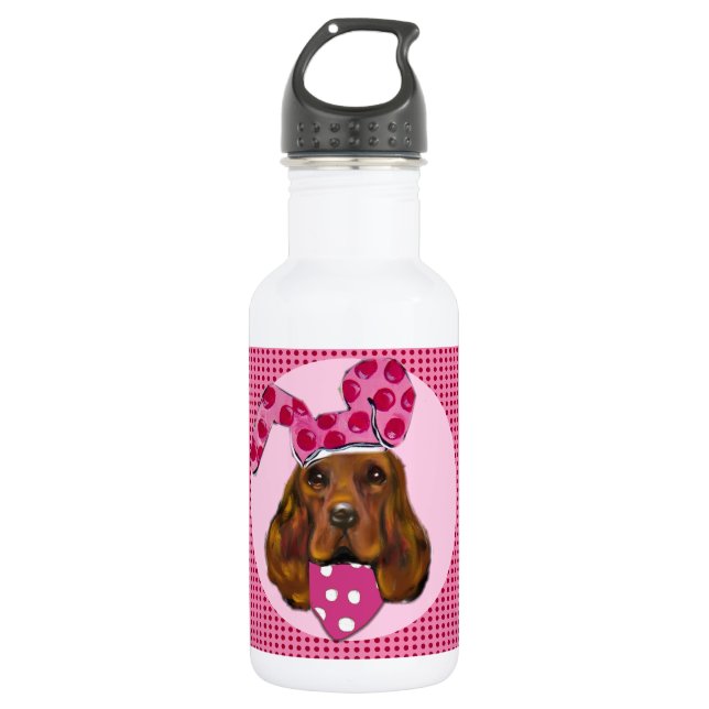 IRISH SETTER EDELSTAHLFLASCHE (Vorderseite)