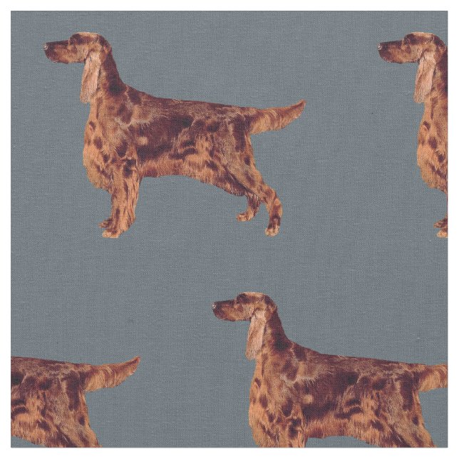 Irish Setter Fabric Stoff (Nahaufnahme)