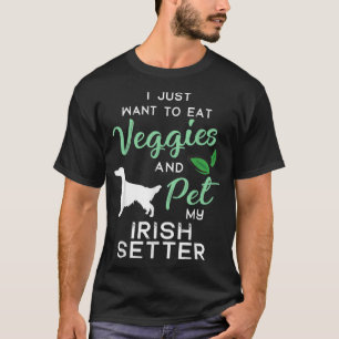Irish Setter Funny Vegan Dog Lover Eigentümer Xmas T-Shirt