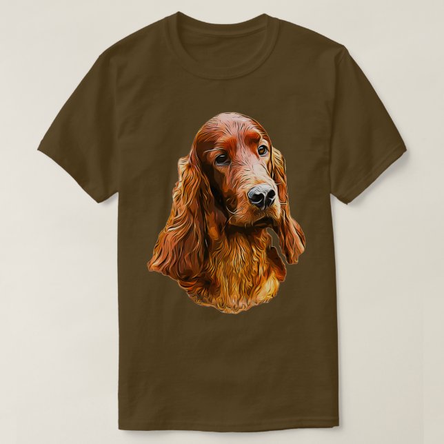 Irish Setter Glamour Dog T-Shirt (Design vorne)