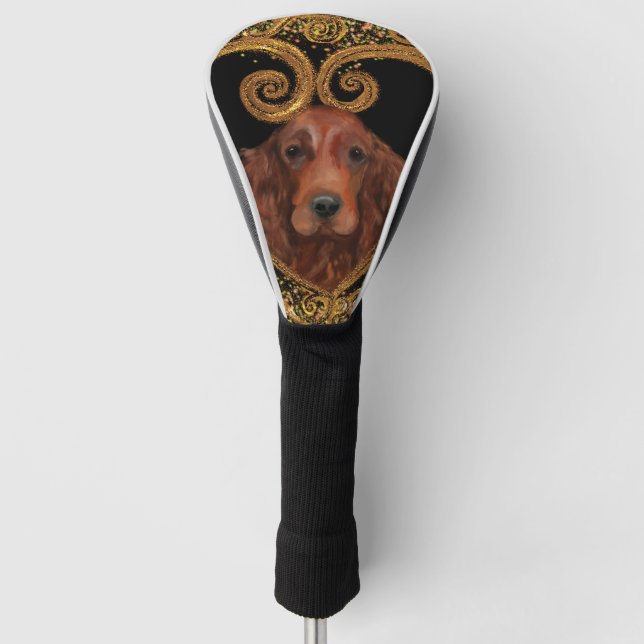 IRISH SETTER GOLF HEADCOVER (Vorderseite)