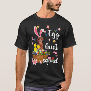 Irish Setter Happy Ostertag Osterfest farbenfrohe T-Shirt
