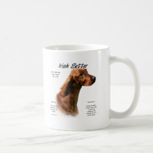 Irish Setter History Design Tasse