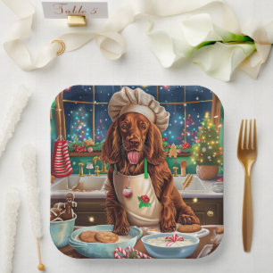 Irish Setter Holiday Baking: Festliche Weihnachten Pappteller