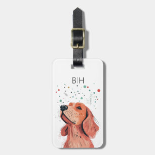 Irish Setter Hund Gepäckanhänger