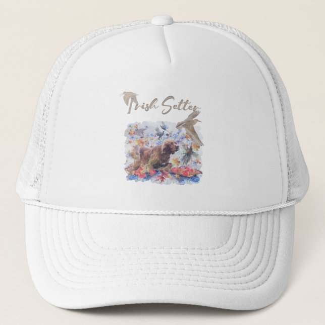 Irish Setter Jagd Truckerkappe (Vorderseite)