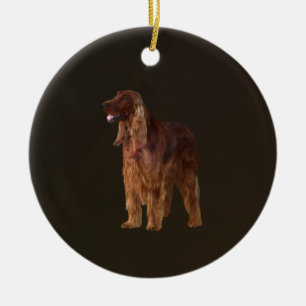 Irish Setter Keramik Ornament