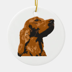 Irish Setter Keramik Ornament