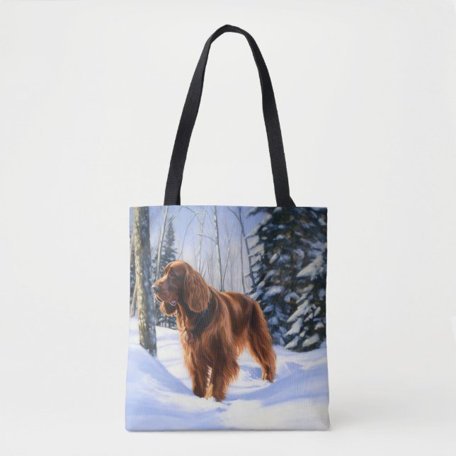 Irish Setter Let It Snow Weihnachten (Vorderseite)