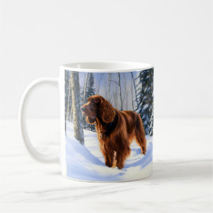 Irish Setter Let It Snow Weihnachten Kaffeetasse