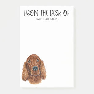 Irish Setter Liebhaber Post-it Klebezettel